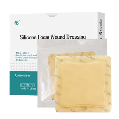Dressing tal-fowm tas-silikon bil-fruntiera li teħel