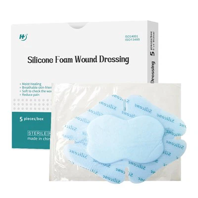 Dressing tal-fowm tas-silikon bil-fruntiera li teħel